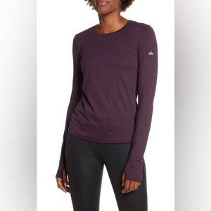 ALO YOGA Finesse Long Sleeve Tee $64RET Small